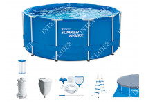 56405 Каркасный бассейн прямоугольный BestWay, 400х211х81см