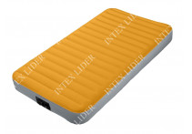 Intex 64791 Односпальный надувной матрас,  99x191x20см+насос на батарейках