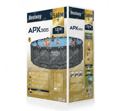 Каркасный круглый бассейн APX-365 Bestway, 549х132см (561KC)