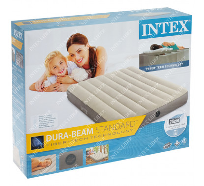 64102 Полуторный надувной матрас Intex Deluxe Single-High Airbed (Full), 137х191х25 см