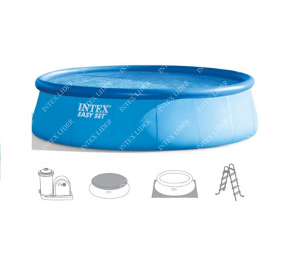 Intex 26176 Надувной бассейн, 549х122см, фильтр-насос 5678л/ч