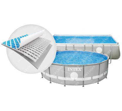26788 Бассейн прямоугольный каркасный Intex 400х200х100 см + фильтр и лестница