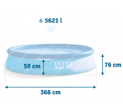 28130 Intex Надувной бассейн Easy Set Pool, 366х76см