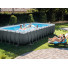 26368 Каркасный бассейн прямоугольный Rectangular Ultra Frame 7,32х3,66х1,32м Intex+песч.фильтр+хлоргенератор 7900 л/ч