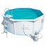 56574 Каркасный бассейн круглый со стальными стенками BestWay Hydrium Pools 360х120см, 10,990м3, фильтр-насос песчанный, 2006 л/ч